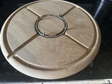 Jamie Oliver Round American Oak Meat Platter /  Carving/ Chopping Board