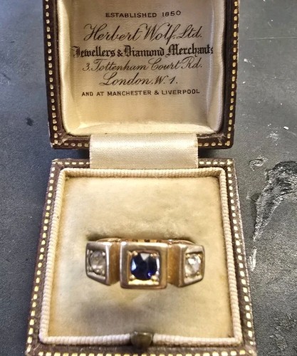 Antique sapphire diamond - antique,