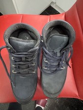 Dark Blue Firetrap Men’s Hiking Boots Size 8.5 Leather Lace Up Waterproof Used