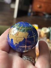 Gemstone  Inlaid  World Globe