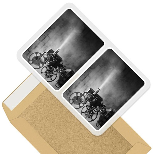 Rectangle stickers 7 - x,