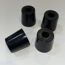 4-Qty Rubber Machine Feet for CNC Mill Router Lathe 1.25” Base Tapered M6 Screw