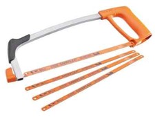 BAHCO 317 (300mm) 12"  Heavy Duty Metal Hacksaw Plus 3 x 24TPI Sandflex Blades