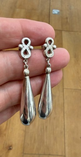Vintage 40s silver earrings - vintage,