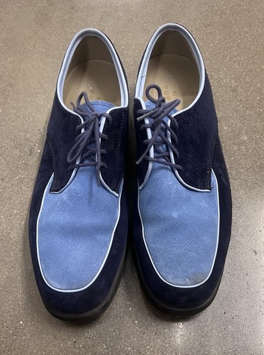 Elvis blue suede - suede, shoes