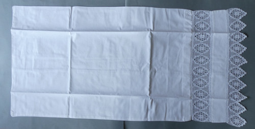 Vintage white bolster - white,