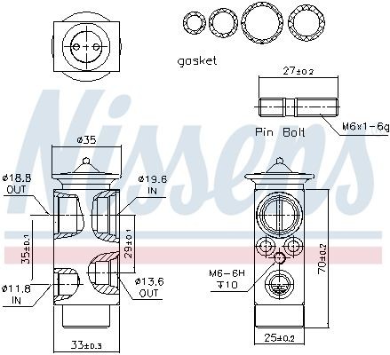 Fits nissens 999233 - 2x,