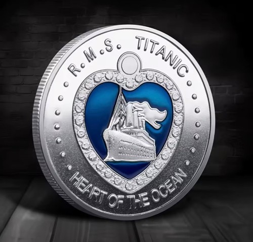 Titanic memorial coin heart - coin, “heart