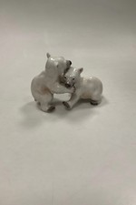 Dahl Jensen Figurine of Playful Polar Bear Cubs No. 1339
