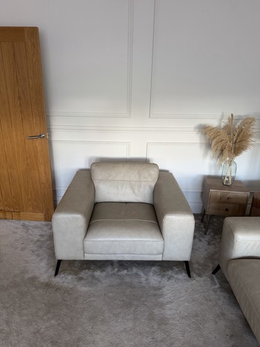 Leather sofa piece - leather, 3