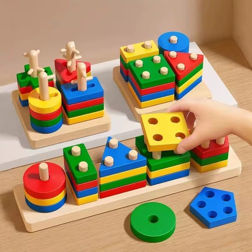 Montessori wooden building - wooden,