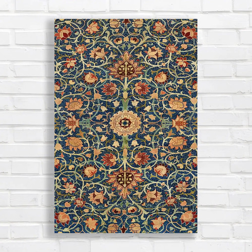 Ornate floral tapestry - floral,