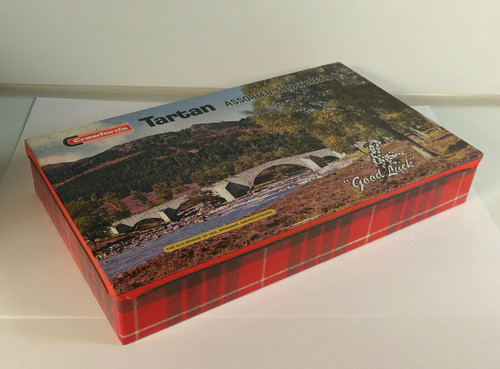 Vintage tin crawfords tartan - vintage,