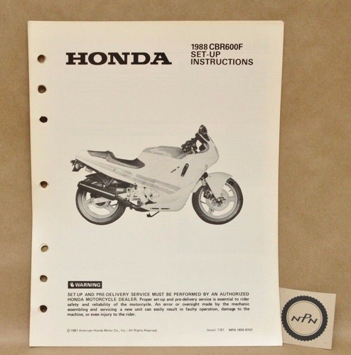 Vtg 1988 honda cbr600 - cbr600, f