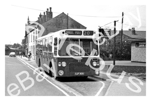 Bus photograph wigan hjp - wigan, c.t.