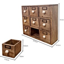 9 Drawer Solid Mango Wooden
