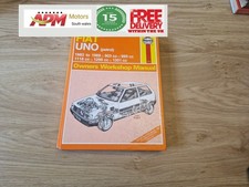 FIAT  UNO  PETROL  903CC TO  1301CC HAYNES WORKSHOP REPAIR MANUAL 1983 / 88