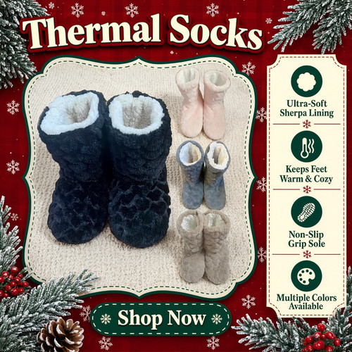 Men women thermal socks - women,