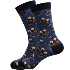 new 1pr ladies/older girls Otter themed mid calf socks.UK 4-7