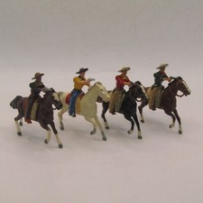 Britains Lead Cowboys On Horse Back Moving Arms - Depose x FOUR!