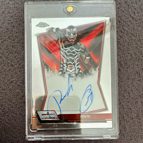 Topps chrome wwe - chrome, red