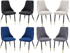 set of 2 Velvet Dining Chairs