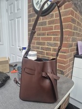 Zara Burgundy Knotted Stitched
