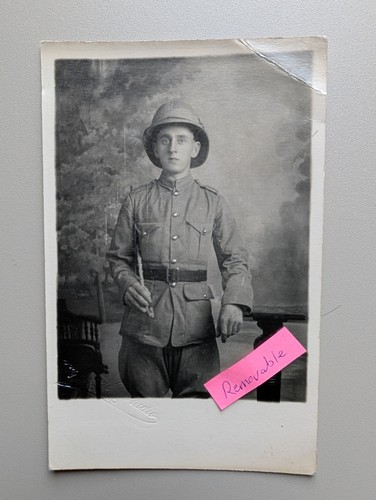 Old photo man military uniform - military,