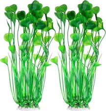 2Pcs Large Aquarium Plants – 15.7in Plastic Artificial Fish Tank Decorations