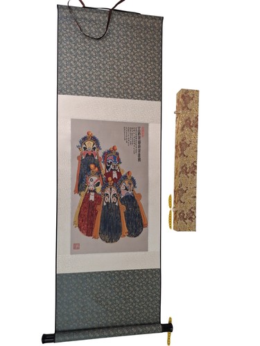 Chinese painting scroll mask - scroll,