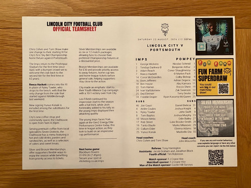 Lincoln city 2026 - lincoln, 2026-2027