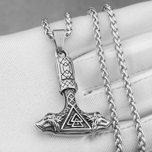 Viking thor hammer - thor's, wolf