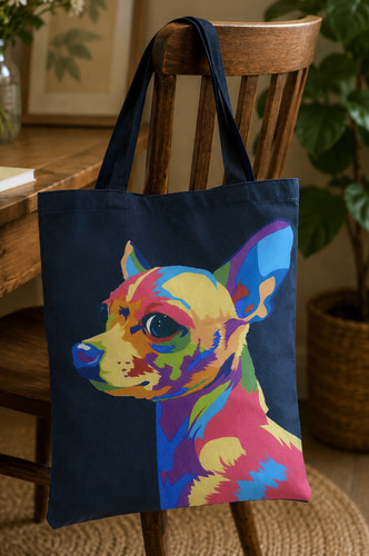 Chihuahua dog tote shopping - dog,