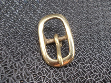Solid Brass  Oval Belt Buckle [ 1/2" to 1-1/2"  - 12 to 38 mm] + LOOP IF NEEDED