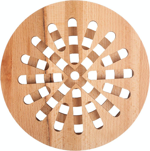Round wooden hot - pot, stand