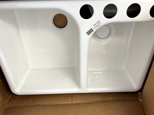 New Kohler Executive Chef 5931-AU-0 double bowl Cast iron Kitchen Sink undermoun