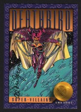 1993 SkyBox Marvel X-Men Series II Art Card SIGNED Al Milgrom ~ Deathbird