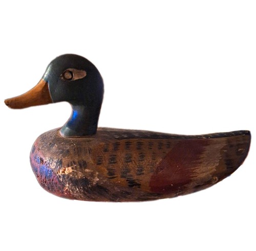 Antique mallard duck decoy - antique,