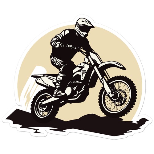Motocross dirt bike vinyl - bike,