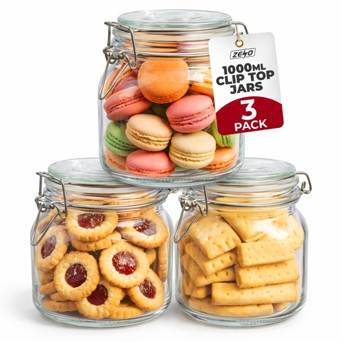 Clip top glass - clip, jars