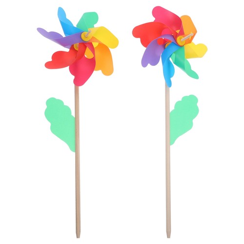 2pcs colorful windmill - 2pcs,