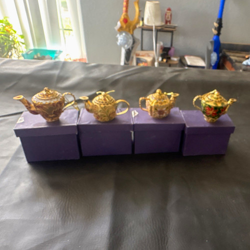 Set miniature cloisonne - miniature,