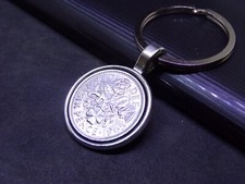 60th 65th 70th 75th Birthday Gifts Sixpence Keyrings Lucky Charms