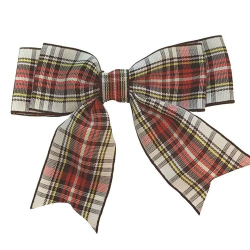 Tartan christmas bows ribbon - christmas,