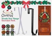 Door wreath hanger christmas - door,