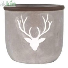 Cement Planter Stag Head 14cm