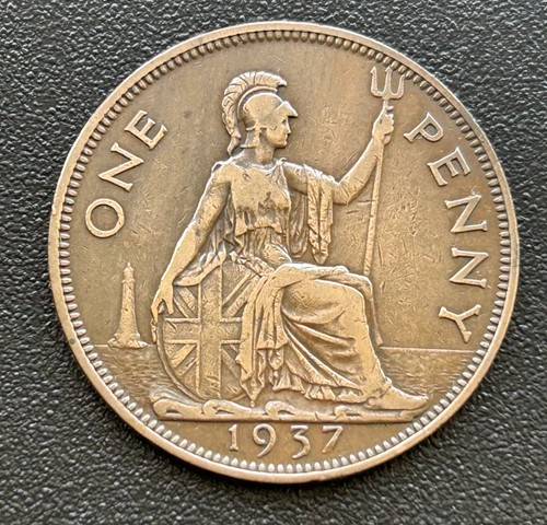 1937 one penny - penny,
