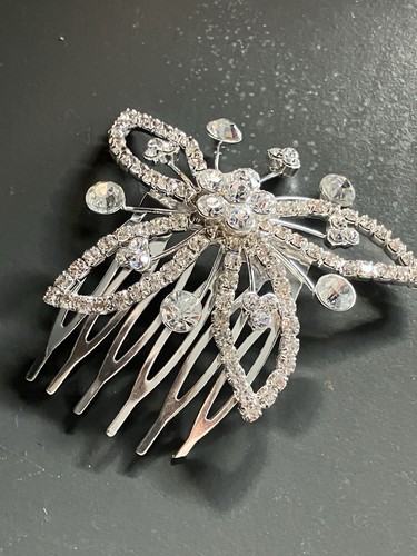 Rhinestone bridal hair comb - rhinestone,