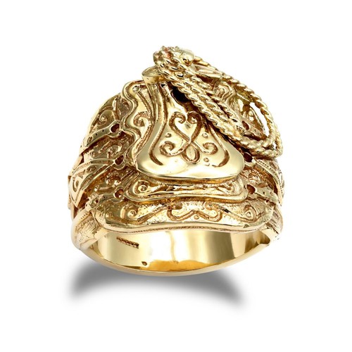Gold silver saddle - gold,