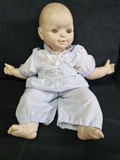Vintage 1980s Large 23" Baby Pepo Doll By Famosa , Spain . Original Outfit.